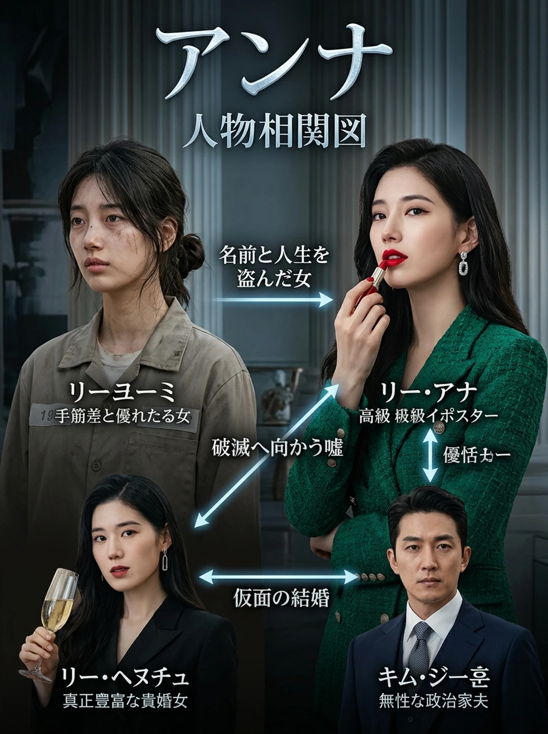 『アンナ (ANNA)』人物相関図・関係性完全マップ