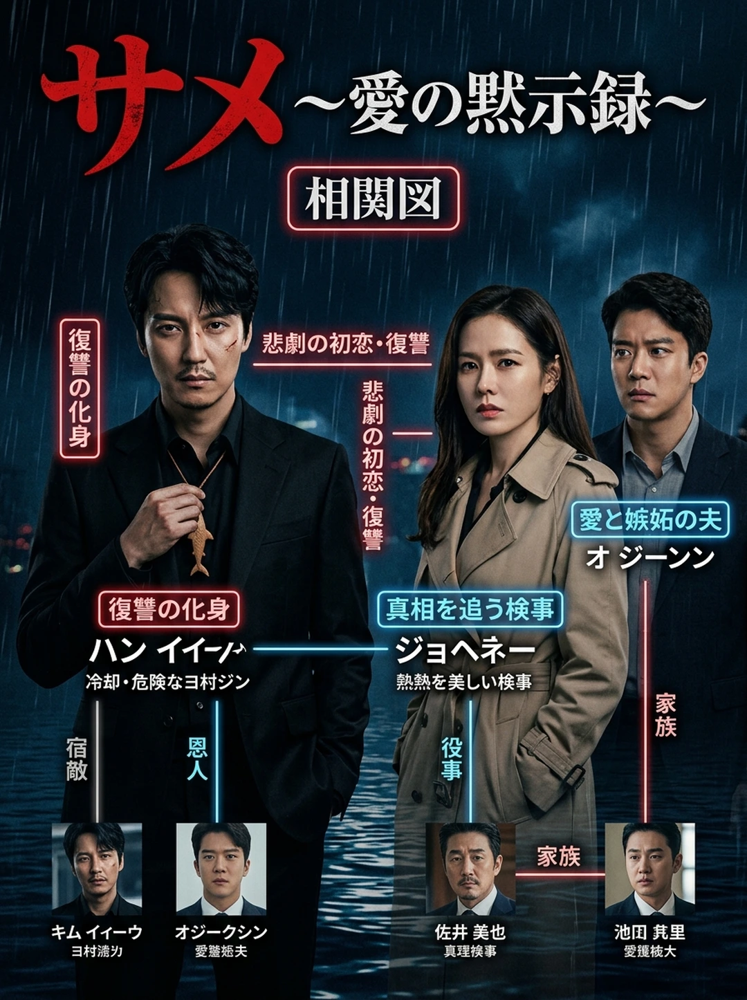 『サメ〜愛の黙示録〜』人物相関図・関係性完全マップ