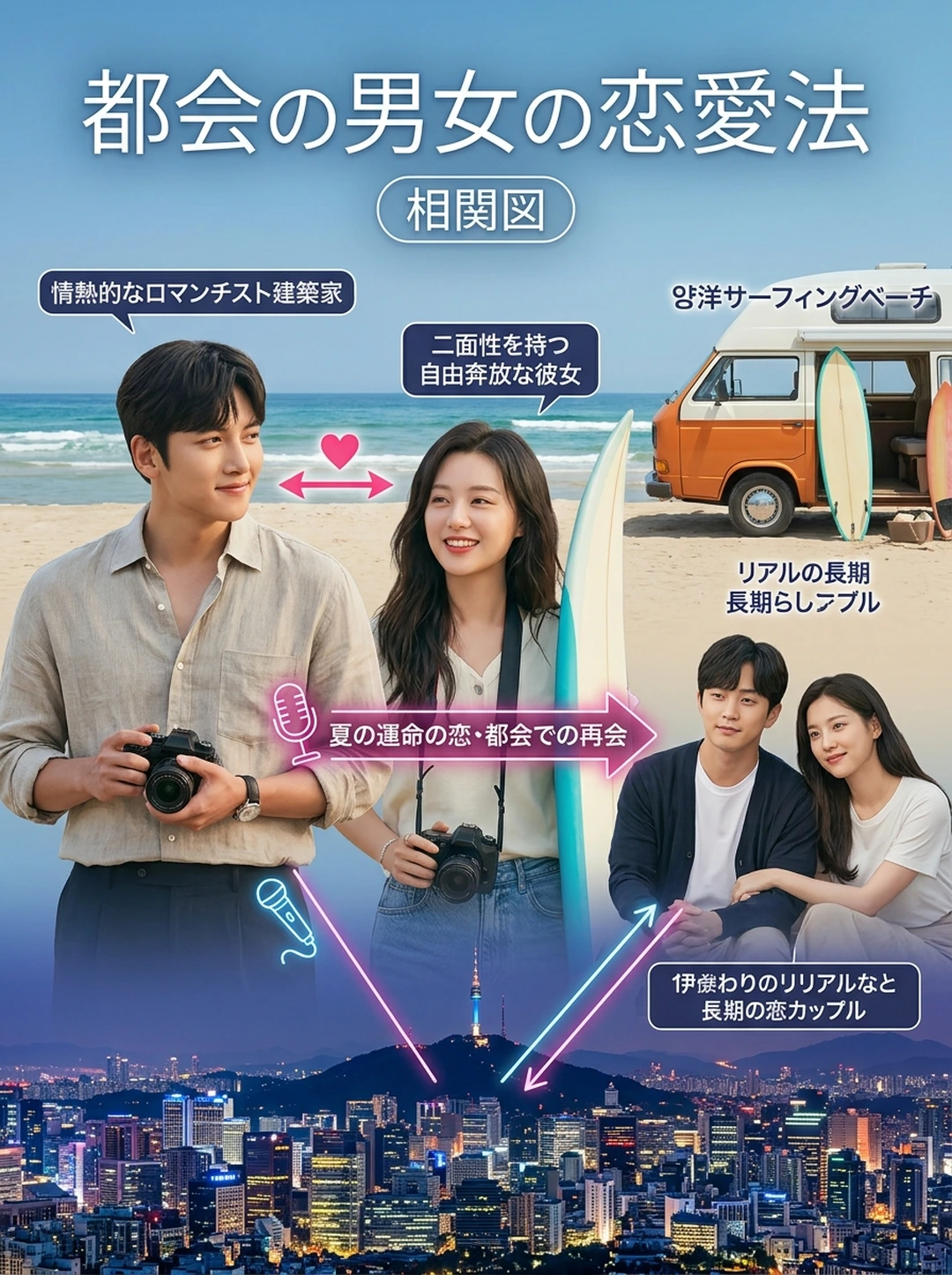 『都会の男女の恋愛法』人物相関図・関係性完全マップ