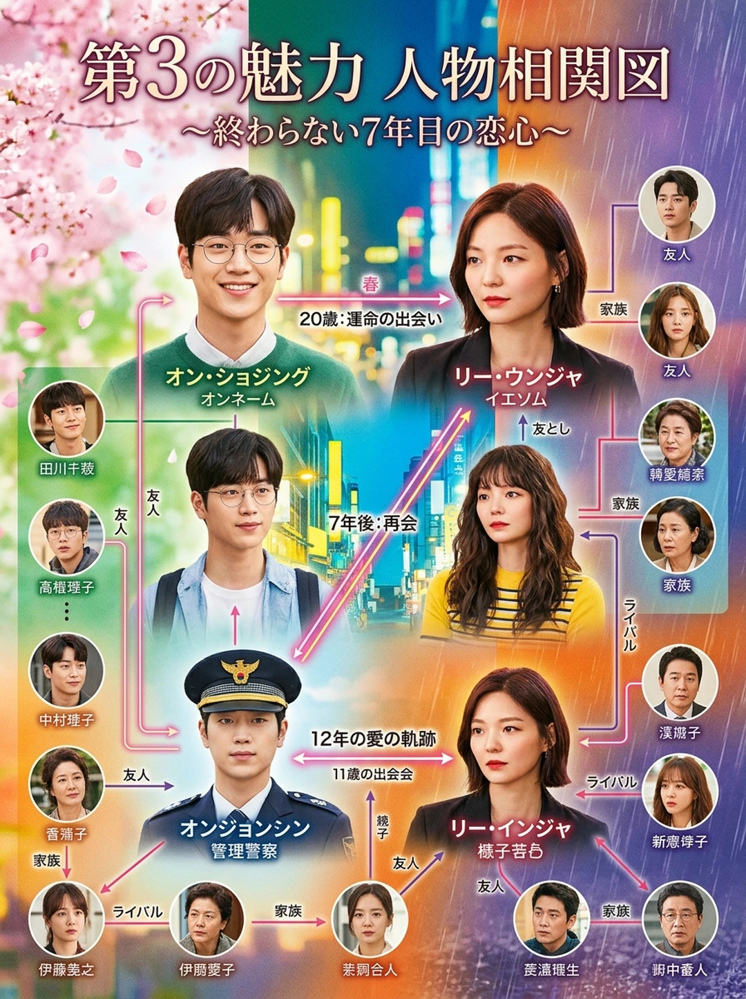 『第3の魅力〜終わらない恋の始まり〜』人物相関図・関係性完全マップ