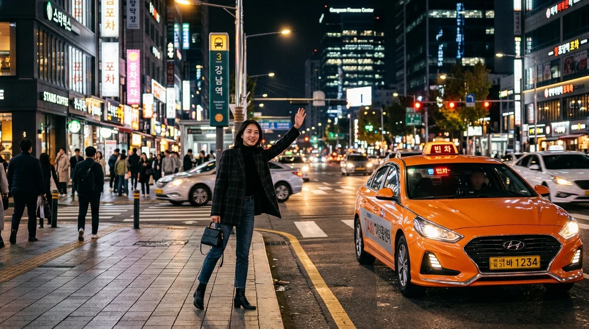 韓国タクシーの止め方「빈차（ピンチャ）」サインを見逃すな！流しの基本と注意点を解説